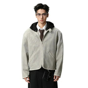 Men's Hooded Zipper Y2K Jacket