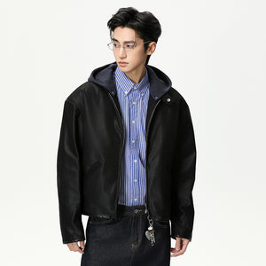 Men's Hooded Zipper Y2K Jacket