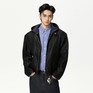 Men's Hooded Zipper Y2K Jacket