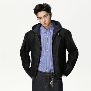 Men's Hooded Zipper Y2K Jacket