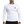 Mens Long Sleeve Compression Shirt in white on a man, front view, a small black logo on the chest