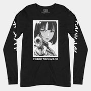 Camisetas gráficas de manga larga para hombre