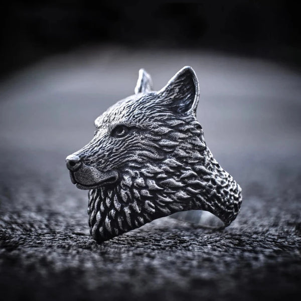 Mens Rings Wolf