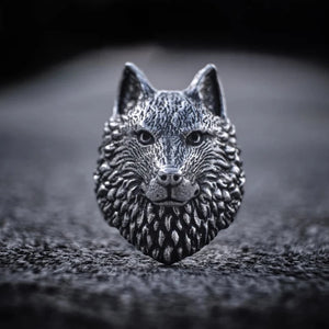 Mens Rings Wolf