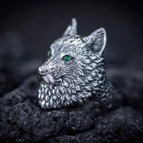 Mens Rings Wolf