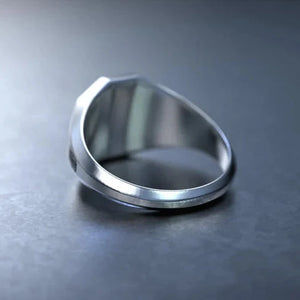 Mens Silver Lion Ring