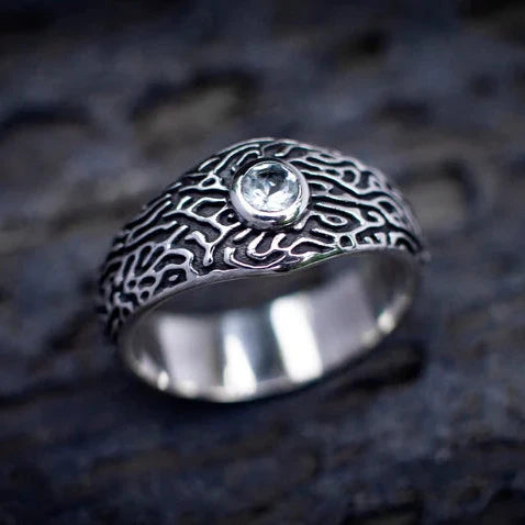 Mens Silver Wedding Ring