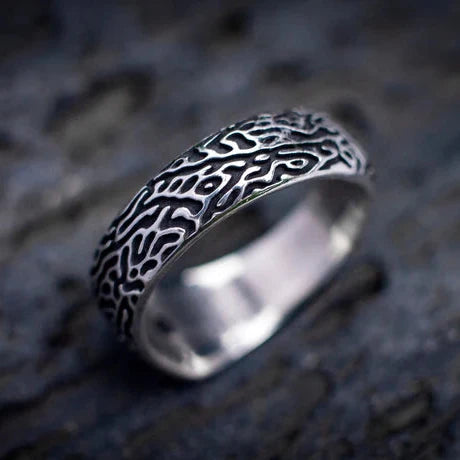 Mens Silver Wedding Ring