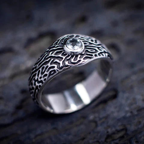 Mens Silver Wedding Ring