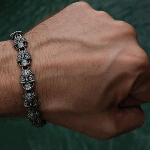 Mens Skull Bracelet