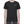 Man wearing the black Mesh Athletic T Shirt, front view with jacquard texture and white CYBER print