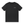Black slim fit mesh gym shirt laid flat, front view with curved panel seams and small CYBER chest print
