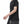 Man walking in the black jacquard mesh gym shirt, three-quarter view with the CYBER print on the chest
