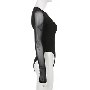 Mesh Cut Out Bodysuit