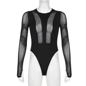 Mesh Cut Out Bodysuit