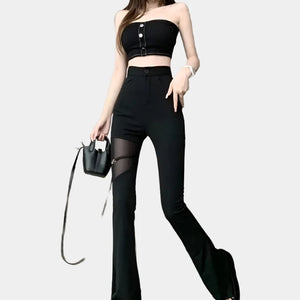 Mesh Cut Out Pants