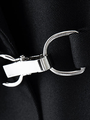 Metal Belt Buckle Women Spring Jacket