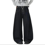 Metal Buckle Casual Y2K Jeans