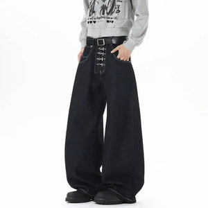Metal Buckle Casual Y2K Jeans