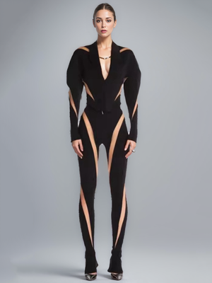 Metal Buckle Mesh Jacket Women Spring