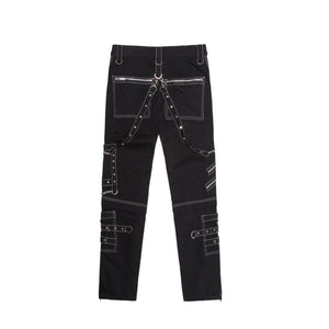 Metal Chain Cyberpunk Pants