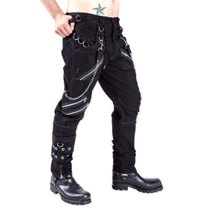 Metal Chain Cyberpunk Pants