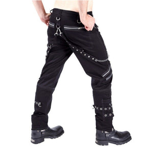 Metal Chain Cyberpunk Pants