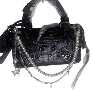 Metal Cross Skeleton Purse Y2k