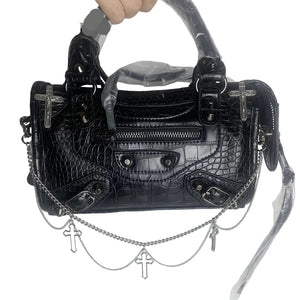 Metal Cross Skeleton Purse Y2k