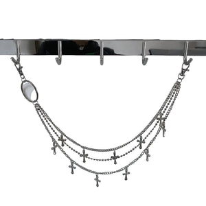 Metal Cross Skeleton Purse Y2k