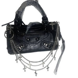 Metal Cross Skeleton Purse Y2k
