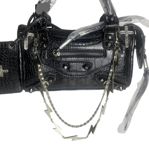 Metal Cross Skeleton Purse Y2k