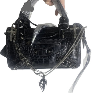 Metal Cross Skeleton Purse Y2k