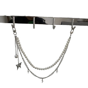 Metal Cross Skeleton Purse Y2k