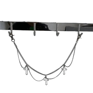 Metal Cross Skeleton Purse Y2k