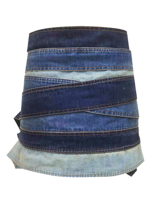 Metal Hole Belt Y2K Skirt