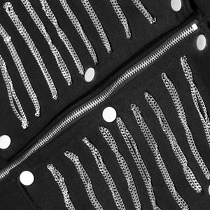 Metal Rib Zippers Techwear Hoodie