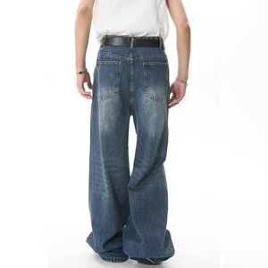 Metal Ring Baggy Jeans Y2k