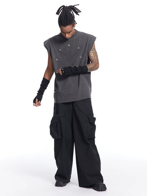 Metal Rivet Techwear Streetwear Gloves