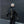 Black PU leather techwear jacket with metal spine detailing