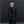 Black PU leather techwear jacket with metal spine detailing