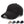 Plain black baseball cap with a small metal tag on the side panel