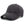 Plain black baseball cap with a small metal tag on the side panel