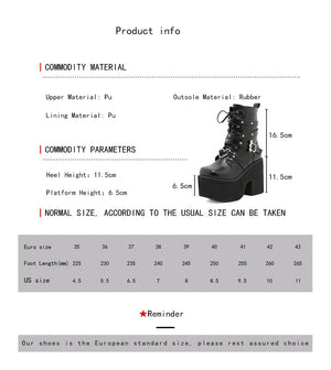 Mid Calf Black Lace Up Boots