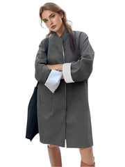 Chaqueta cortavientos de longitud media para mujer de primavera