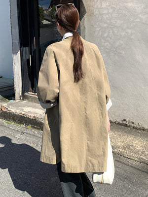 Veste coupe-vent mi-longue pour femme