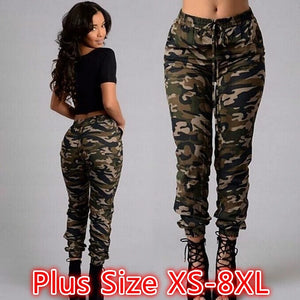 Military camo cargo pants