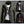 Military Field Jacket shown on mannequins in green, dark grey and black, front views side by side