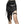 Mini Black Goth Skirt Women - product view on white background