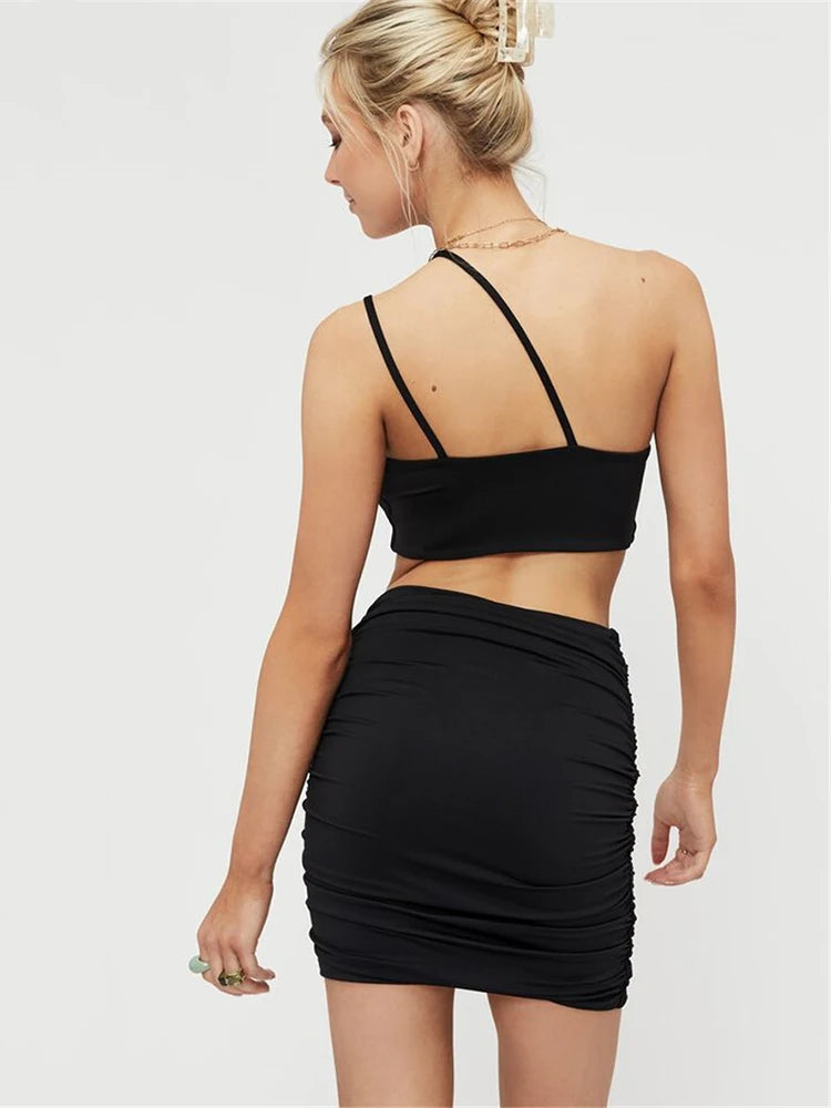 Mini Dress Cut Out Sides | CYBER TECHWEAR Cyber Techwear Mini Dress Cut Out Sides | CYBER TECHWEAR Cyber Techwear